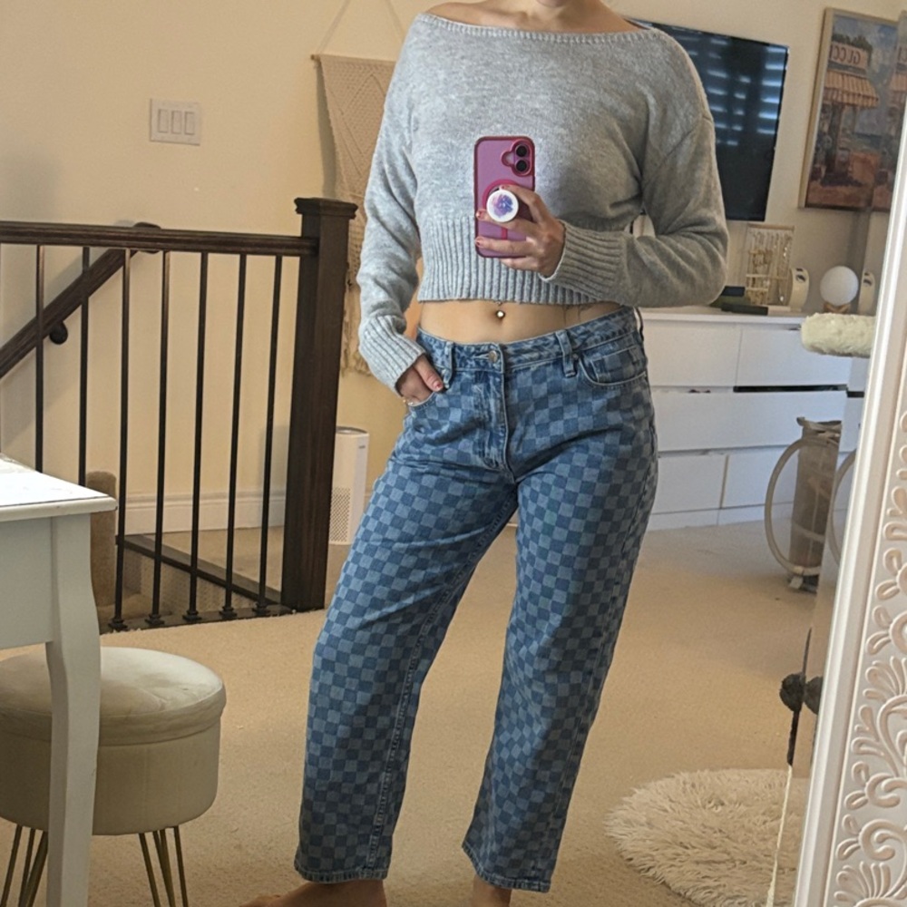 Vigoss | Checkered Blue Jeans | Size 26
